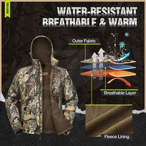 Vente en gros Nouvel arrivage de combinaison de chasse coupe-vent à séchage rapide à manches longues pour les sports d'hiver - Product Image 4