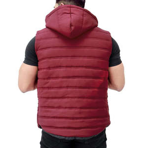 Veste d'hiver sans manches personnalisée pour hommes avec coque résistante à l'eau et services OEM Vestes pour hommes - Product Image 3