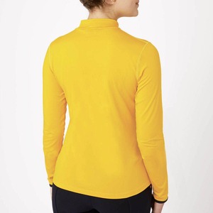 Camiseta de equitación para mujer de alta calidad, transpirable, de secado rápido, de poliéster/spandex, ajuste slim, hecha a medida, talla grande, color liso. - Product Image 2