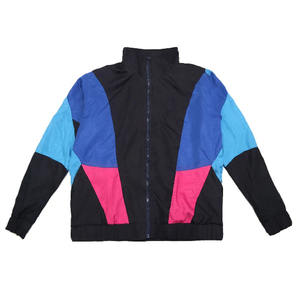 Veste coupe-vent personnalisée 2026 pour homme, en toile imperméable, col montant, logo frontal, fermeture éclair, pour vêtements féminins - Product Image 4