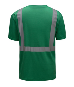 Logo personnalisé séchage rapide haute visibilité t-shirts chaussée nuit vêtements réfléchissants chemise à manches courtes sécurité travail t-shirt - Product Image 3