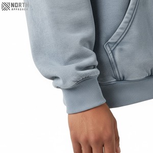 Hombres de alta calidad de algodón grueso pesado francés Terry pulóver con capucha personalizado gota hombro polar Sudadera con capucha de gran tamaño sudaderas con capucha reversibles - Product Image 3