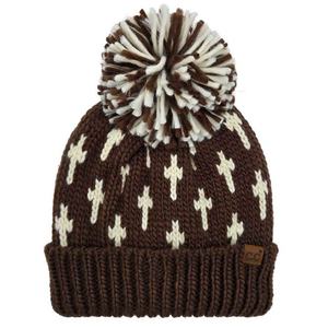 Bonnets en tricot à motifs personnalisés avec logo pompon, bonnets d'hiver pour hommes et femmes, bonnets chauds en acrylique et laine, usine du Vietnam - Product Image 4