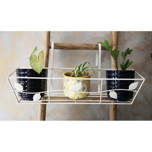 Jardinière en métal de style intérieur moderne de qualité supérieure avec finition galvanisée argentée brillante pour le jardin - Product Image 4