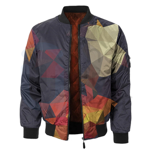 Veste bomber à col montant sur mesure de haute qualité, fermeture éclair, respirante, écologique, veste d'hiver pour hommes et femmes - Product Image 1