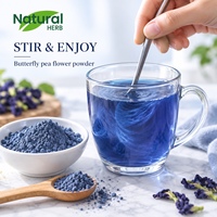 Poudre de fleur de pois papillon 700 Mesh, Matcha bleu pour l'alimentation, les boissons et la coloration naturelle, approvisionnement en vrac