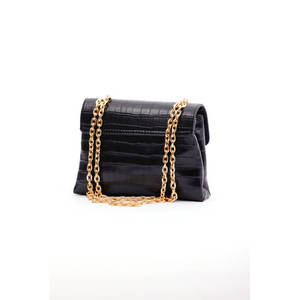 กระเป๋า PU ลายจระเข้สีดำ - Product Image 2