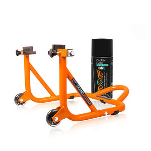 Orange Combo de 160ml GR Chain Lube and Dismantable Paddock Stand Cleaner & Wash - Product Image 1