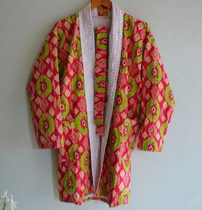 เสื้อแจ็กเก็ตแบบแฮนด์เมด Kantha,เสื้อแจ็กเก็ตแฟชั่นใส่ได้ทั้งชายและหญิงผ้าฝ้ายแนววินเทจ - Product Image 5