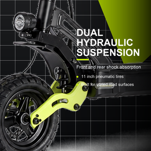 Trottinette électrique tout-terrain pliable 1200W 60V 15.6Ah 60KMH Pneus de 11 pouces Double suspension NFC Adulte - Product Image 3