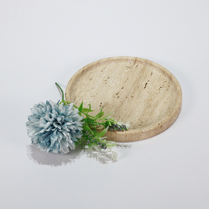 แท่นวางเค้กและขนมหวานหินอ่อนธรรมชาติสำหรับตกแต่ง - Product Image 2
