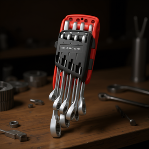 Jeu de clés à cliquet combinées en pouces Facom, étui portable inclus - Product Image 3