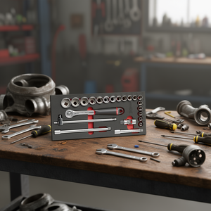 Juego de Llaves de Trinquete Usag de 1/2'' con Módulo de Espuma Bicolor, 22 Piezas - Product Image 3