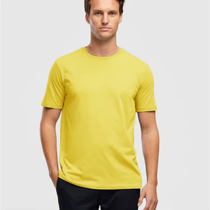 Vente en gros de t-shirts en coton pour hommes, col rond, basiques, personnalisables - Product Image 1