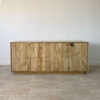 Buffet en bois de manguier Monaco rangement ethnique morden buffet en bois massif fabriqué à la main