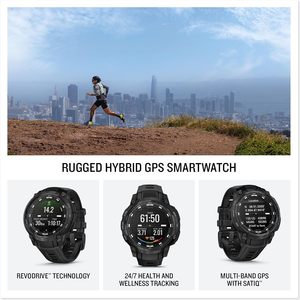 Crossover istinto AMOLED-edizione tattica, Smartwatch tattico GPS ibrido robusto con lancette analogiche e luminoso - Product Image 3