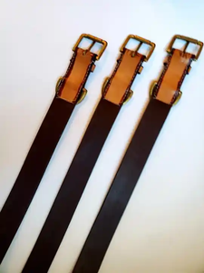 Luxury New Design Leather Dog Collar Multifunctional Lightweight Soft <b>Padded</b> <b>Foldable</b> Carving XL Wholesale Pet Accessories PU - Product Image 3