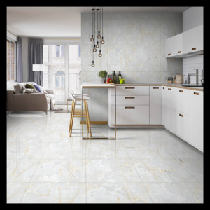 Fournisseur mondial d'exportation de carreaux en porcelaine imitation marbre 600x600mm et 600x1200mm en provenance d'Inde, finition pierre naturelle. - Product Image 3
