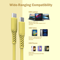 Cable USB-A a Lightning de Silicona, Carga Rápida 3A para Teléfono Móvil, Conductor de Cobre Puro, Cable de Sincronización de Datos Blindado