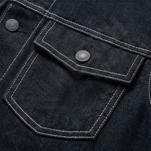 Veste en jean en coton pour homme de haute qualité, devant droit, style décontracté, vêtements d'hiver, processus de revêtement personnalisé, style formel, vêtements d'extérieur - Product Image 5