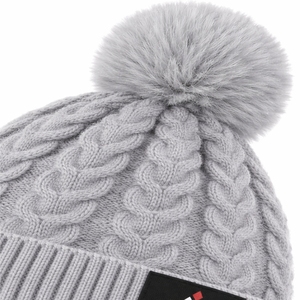 Winter Cable Knit Beanie <b>Hat</b> with Custom Logo Or Label Unisex <b>Warm</b> Stretchable Knitted Beanie For Unisex - Product Image 4