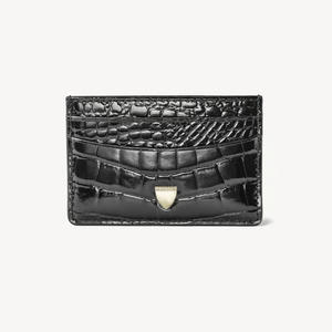 코스니 맞춤형 로고 악어 가죽 카드 홀더 미니멀리즘 초슬림 신용카드 홀더 유니섹스 신용카드용 - Product Image 4