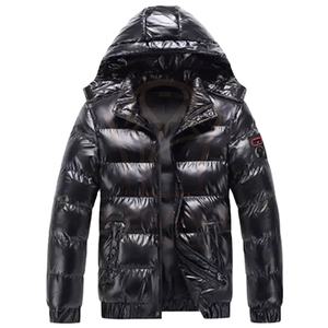 Fermeture éclair complète confortable de couleur noire de grande taille à taux d'usine Service OEM dernier style produit vêtements pour hommes Vestes bouffantes - Product Image 1