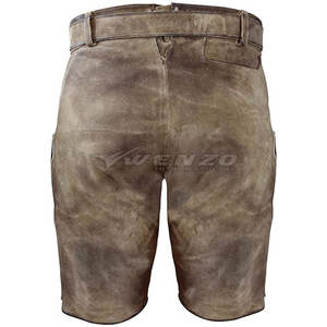 Pantalones Cortos Bávaros de Cuero Hechos a Medida para Hombre, Casuales, de Cintura Media, Color Sólido, Secado Rápido y Transpirables - Product Image 2