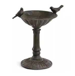 <b>Bird</b> Feeders Metal <b>Bird</b> Feeder Iron Square <b>Bath</b> Plant Bracket Green Metal Rustic Finished Feeding <b>Bath</b> Wall Mounted Stand - Product Image 5