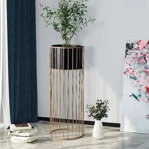 Metal Planters With <b>White</b> <b>Pots</b> Elevate Your Space with Trendy Designs Hanging Planters for Balcony Living Room - Product Image 3