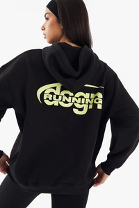 Vente chaude Latset Noir Goutte Épaule Femmes Surdimensionné Imprimé À Capuche Anti-Rides Et Respirant Hoodies Femmes Zip Up Hoodie - Product Image 5