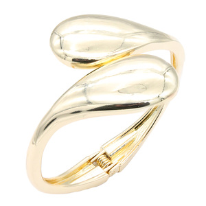 Gold Plated Hinged Fine <b>Bangle</b> <b>Bracelets</b> - Product Image 2