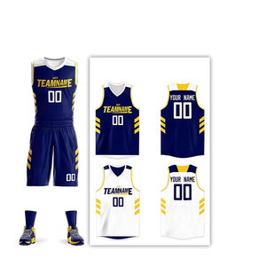 Uniforme de basket-ball unisexe rétro de meilleure qualité avec votre propre logo grande taille pour hommes matériau respirant - Product Image 3