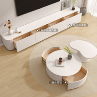 Meilleures ventes Table basse moderne Bords arrondis Tables basses en bois Table basse pour salon
