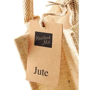 Petite Jute Gift <b>Bag</b> for Shoppers Sustainable <b>Wicker</b> Baskets for Merchandising - Product Image 3