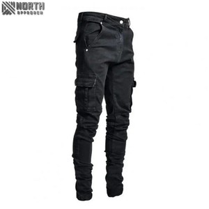 Jeans Denim Délavés de Haute Qualité pour Hommes Automne Hiver Décontracté Style Droit Séchage Rapide Coton Respirant Logo Personnalisé - Product Image 6