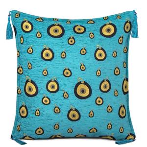 Turquoise 45x45 cm Evil Eye Coussin perlé Résultats de bijoux et composants - Product Image 1
