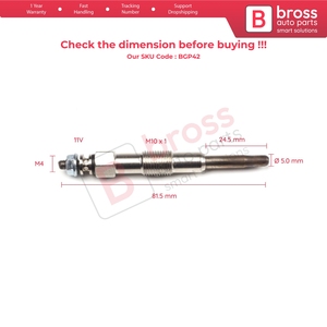 BGP42 1 Piece <b>Heater</b> Glow <b>Plugs</b> GX83 100221170 730MJ for Croma 1.9 TD - Product Image 5