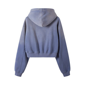 Vente en gros vêtements de mode vierges délavés à l'acide Offre Spéciale et sweatshirts de loisirs pour femmes avec patchs avec logo personnalisé - Product Image 2