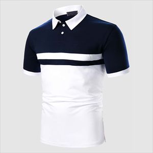 Chemises pour hommes élégantes et confiantes, à motif uni, manches courtes, tricotées, 100% coton, respirantes, décontractées, pour la garde-robe masculine moderne - Product Image 2