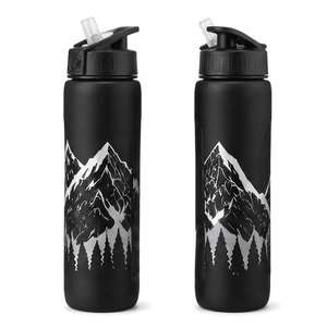 Bouteille de sport écologique grande capacité avec couvercle sécurisé, construction légère, prise en main confortable, isolation thermique 12-24 heures - Product Image 1