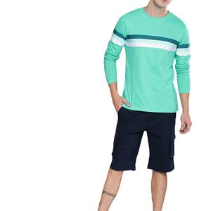 New Men's Fitness <b>T</b>-<b>Shirt</b> with Long Sleeves Knitted Gym Wear for Body Building for Outdoor Activities - Product Image 4