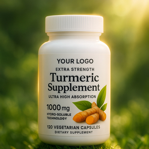 Cápsulas de Cúrcuma Curcumina Bioenhanced de Marca Própria Mais Vendidas, 120 Contagens, Tecnologia Hidrossolúvel, Orgânico, Vegano, Saúde Esportiva - Product Image 2