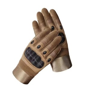 Algodón profesional de alta calidad Real suave dedo completo corto polar forrado guantes de bicicleta guantes tácticos de cuero Pakistán para adultos - Product Image 2
