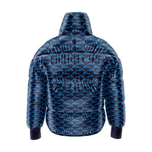 Veste bomber matelassée légère imperméable confortable à col roulé unisexe à prix personnalisé, impression personnalisée - Product Image 2