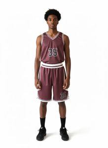Ensemble d'uniformes d'équipe de basketball personnalisé, maillot et short de sublimation, tenue de sport pour jeunes, adultes, école, club, ligue, OEM ODM - Product Image 4