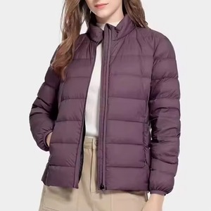 New Style Hot Bomber <b>Jacket</b> for Women Custom Waterproof Winter Outdoor Stand Collar Button Closure Cotton & Nylon Lining - Product Image 1