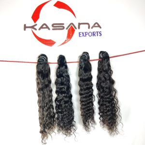 Venta al por mayor 100% Remy Extensiones de cabello humano vietnamita sin procesar Color natural Negro Mujeres Cutícula Alineada Weaving Bundle Wave Curl - Product Image 5