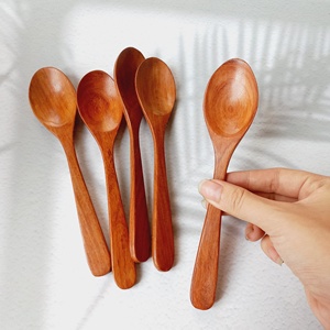 Wholesale Eco-friendly Natural Custom Logo <b>Spoons</b> Rosewood Wooden Wood Made In Vietnam High Quality Cutlery Flatware - Product Image 5