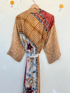 Bata de Kimono de longitud completa con cordón de gasa de seda para mujer de tamaño libre, Festival de Primavera de verano y otoño de alta calidad de secado rápido - Product Image 6